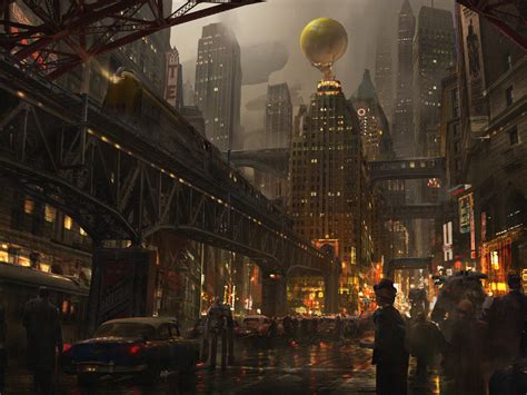 1600x1200 Dieselpunk City Concept Art Wallpaper,1600x1200 Resolution HD 4k Wallpapers,Images ...