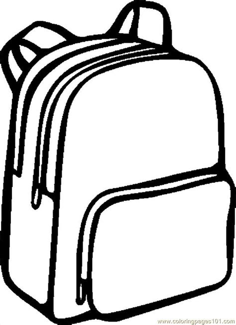 Backpack Clipart Outline