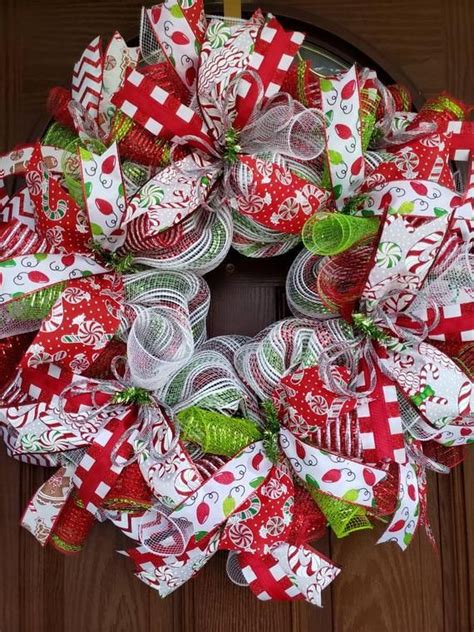 Christmas wreath Candy themed Christmas decoration Christmas | Etsy | Christmas wreaths ...