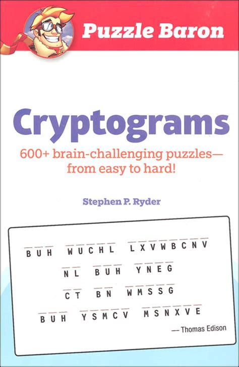 Puzzle Baron Cryptograms | Alpha Books | 9781465483829