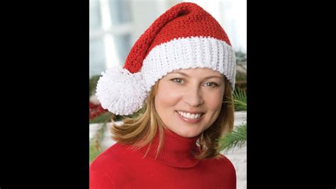 How to Crochet Santa Hat - Video One - YouTube