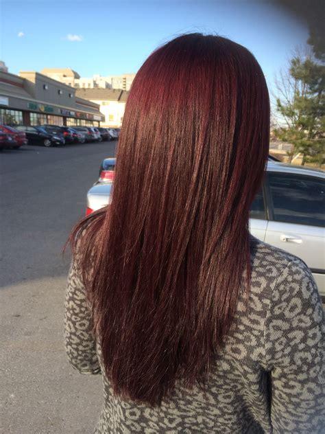 Red mahogany hair color Www.nataliethehairstylist.com