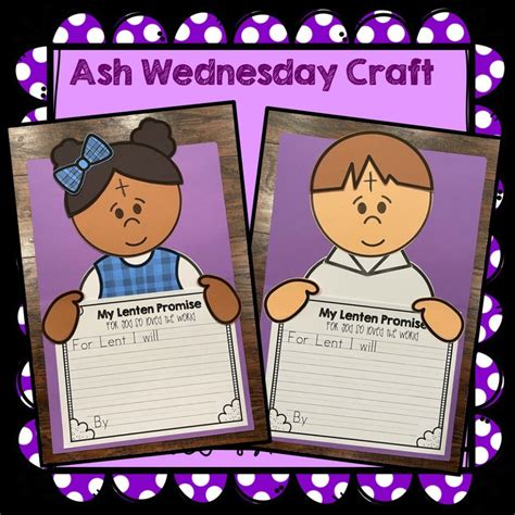 Ash Wednesday Craft, Lenten Promise Craft | Made By Teachers