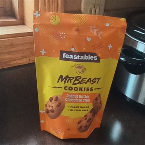 Feastables Mr Beast Peanut Butter Chocolate Chip Cookies Review | abillion