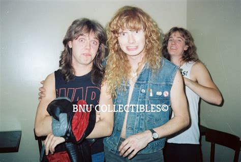 MEGADETH DAVE MUSTAINE & METALLICA LARS ULRICH PHOTO TAKEN BY ME 1980s LOT #26 | eBay