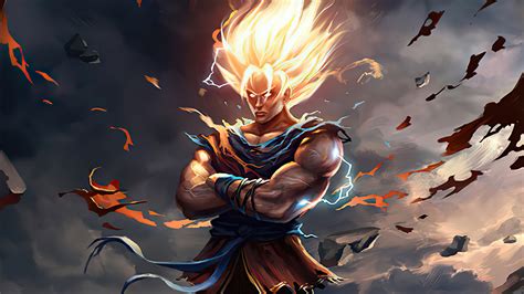 2048x1152 Goku Fire Wallpaper,2048x1152 Resolution HD 4k Wallpapers,Images,Backgrounds,Photos ...