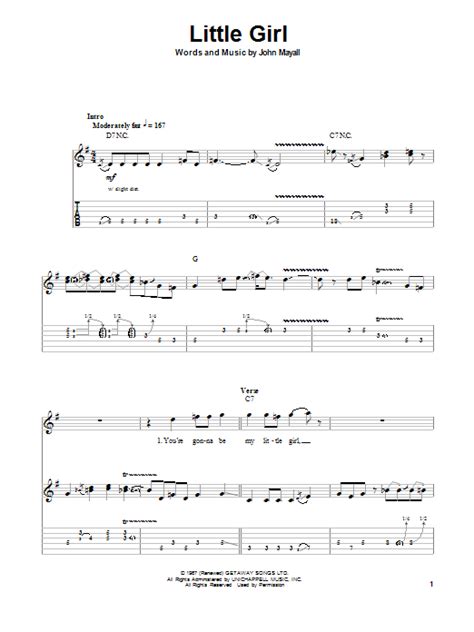 Little Girl by John Mayall's Bluesbreakers - Guitar Tab Play-Along - Guitar Instructor