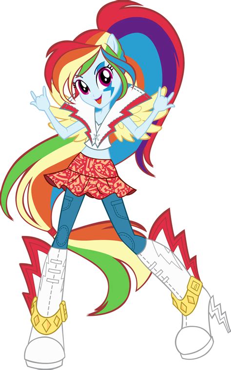 Vibrant Rainbow Dash Vector Artwork by icantunloveyou