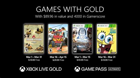 Xbox Live Gold free games for March 2022 announced - Gematsu