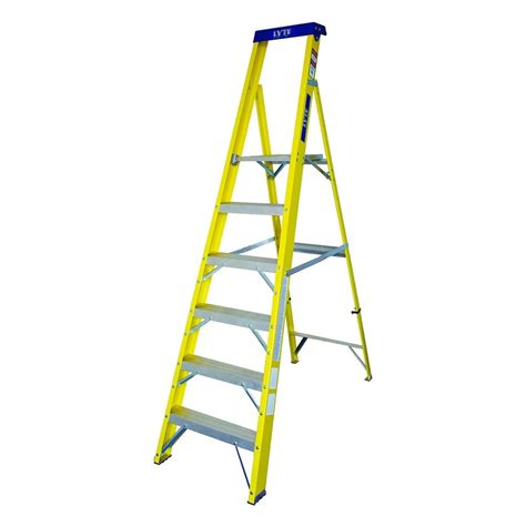 Lyte Heavy Duty Professional Glassfibre Platform Step Ladder | RSIS