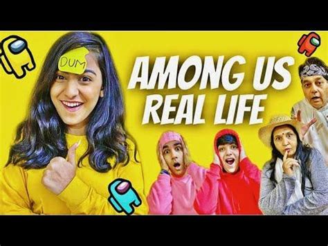 PLAYING AMONG US IN REAL LIFE WITH MY FAMILY PART 2 | Rimorav Vlogs | Real life, Life, Family