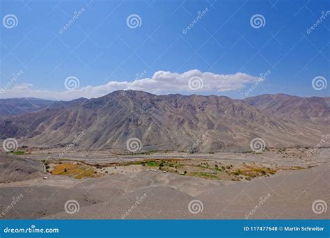 Atacama Desert Landscape with Sand, Dunes and Mountains, Andes Near ...