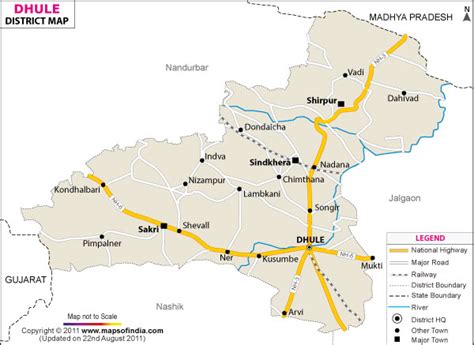 Dhule District Map