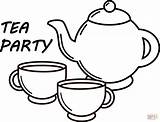 Tea Party coloring Page  Free Printable Coloring Pages sketch template