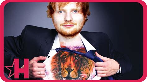 Ed Sheeran Tattoos ENTIRE Chest with a Lion! | Hollyscoop News ... | Ed sheeran tattoo, Ed ...