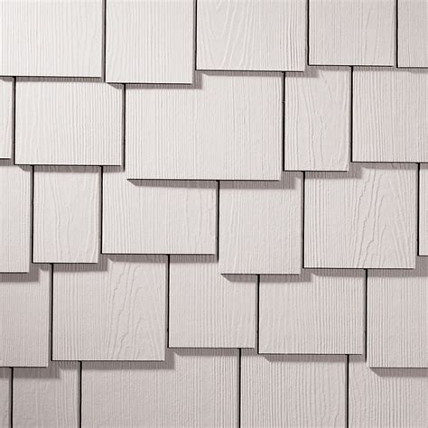 James Hardie 15.25-in x 48-in ColorPlus-HZ5 HardieShingle Arctic White ...