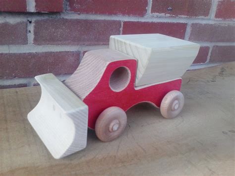 Wooden Toy Snow Plow by USWoodToys on Etsy