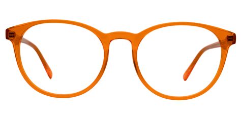 Bright Oval Orange Eyeglasses│Voogueme Optical Glasses | Eyeglasses ...