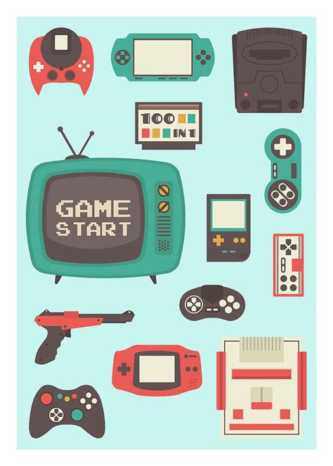 Retro gaming poster Digital Art by Dennson Creative