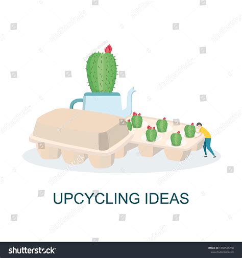 Creative Upcycling Ideas Egg Cartons Old Stock Vector (Royalty Free) 1802596258 | Shutterstock