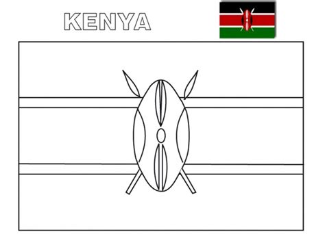 Geography Blog: Kenya Flag Coloring Page