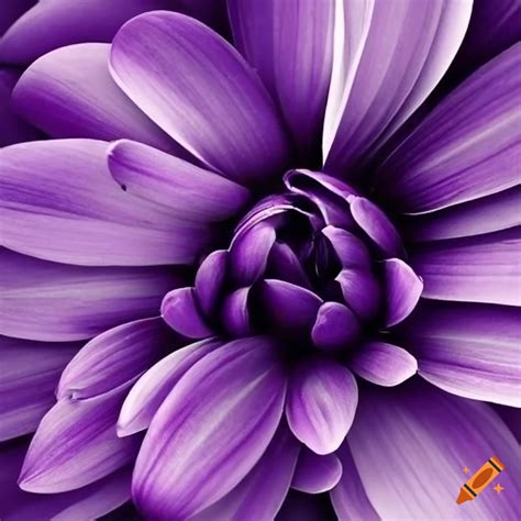Purple monochromatic flowers on Craiyon
