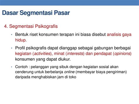 Contoh Segmentasi Psikografis - 47+ Koleksi Gambar