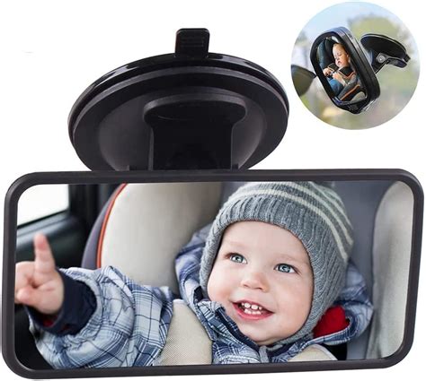 Amazon.com : Baby Car Mirror Suction Cup, Baby Mirror for Car Back Seat ...