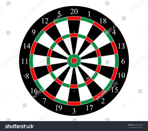 Target Dart Board Vector Stock Vector (Royalty Free) 396433723 | Shutterstock