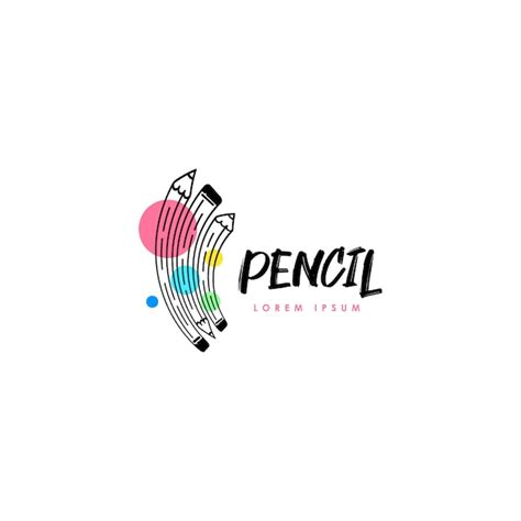 Premium Vector | Pencil logo