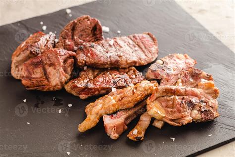 Angus beef sirloin steak, charcoal-grilled 3960645 Stock Photo at Vecteezy