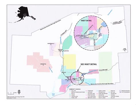 MatSu Borough Map Showing Community Councils | Trapper Creek Community Council