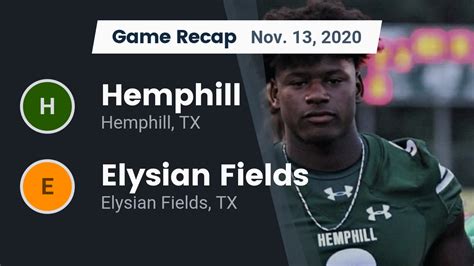 Hemphill HS Football Video "Recap: Hemphill vs. Elysian Fields 2020" | MaxPreps