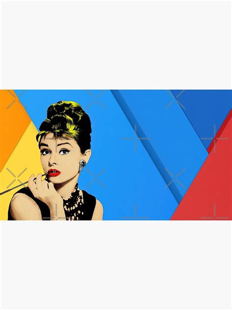 "Audrey Hepburn pop art" Poster for Sale by Pikokk | Redbubble