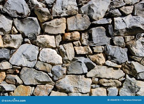 Rubble Rock Wall stock photo. Image of wall, broken, natural - 4564078