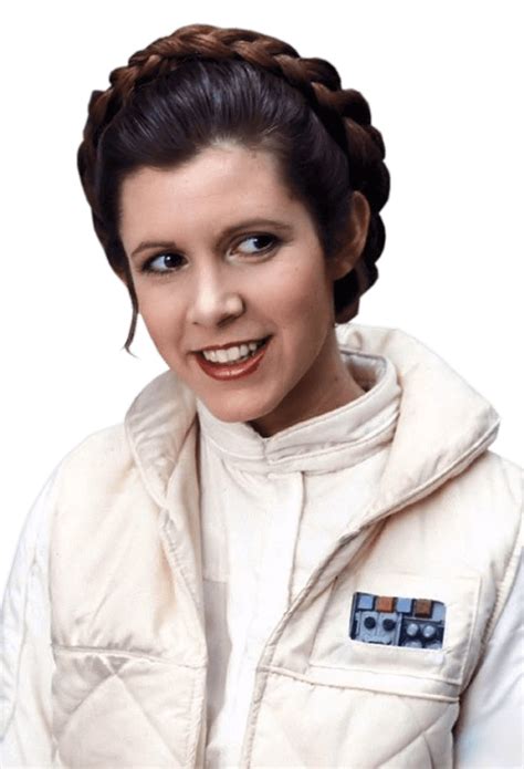 Princess Leia Carrie Fisher Smiling Transparent PNG