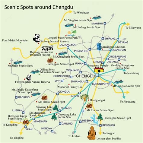 Sichuan Maps, Sichuan China Map, Sichuan Province Map