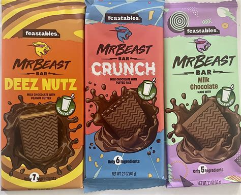 Buy Feastables Beast Bar Milk Chocolate Bundle - Deez Nuts Milk ...