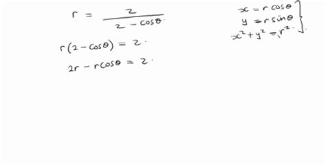 SOLVED:Transform the given polar equation to rectangular coordinates, and identify the curve ...