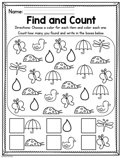 Spring Kindergarten Worksheets May | Made By Teachers