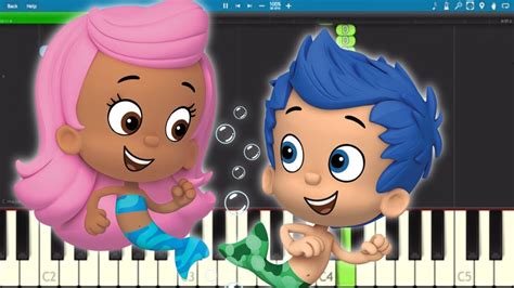 Bubble Guppies Theme Song - EASY Piano Tutorial - YouTube