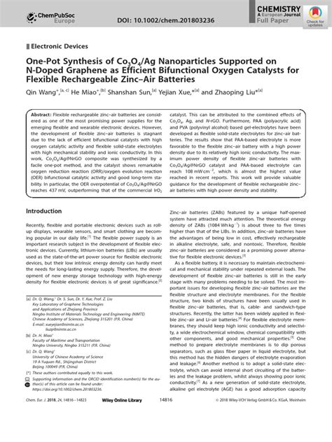 One-Pot Synthesis of Co3O4-Ag Nanoparticles Supported On | PDF | X Ray Photoelectron ...