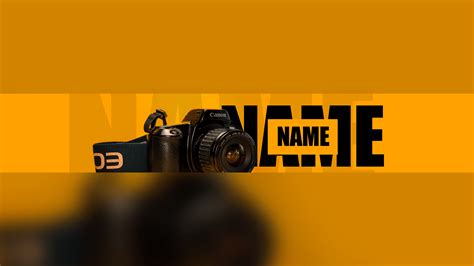 Free DSLR YouTube Banner Template | 5ergiveaways