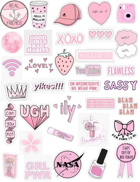 light pink pastel pink rosy tumblr aesthetic pinterest png sticker edit ov… | Pegatinas ...