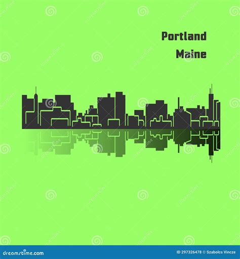 Portland, Maine stock illustration. Illustration of plan - 297326478