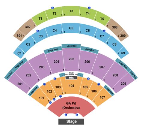 Daily's Place Amphitheater Seating Chart Jacksonville