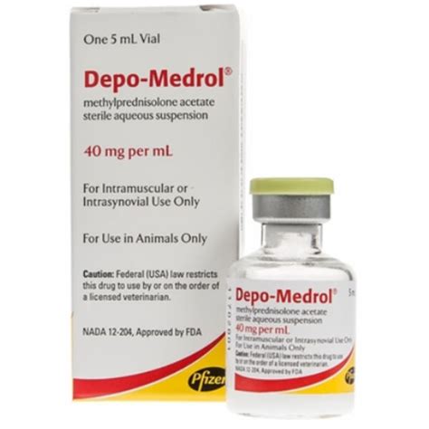 Depo-Medrol Injection - TACOMA VET MEDICATIONS