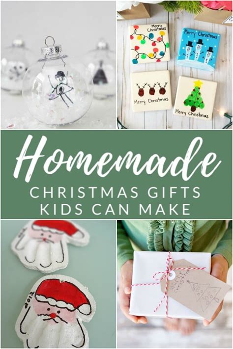 12 Sentimental Homemade Christmas Gifts from Kids - The Crazy Craft Lady