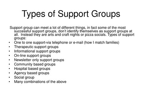 PPT - How to Start and Maintain a Support Group PowerPoint Presentation - ID:6810607