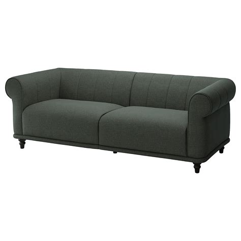 VISKAFORS 3-seat sofa Lejde grey/green/brown | IKEA Eesti